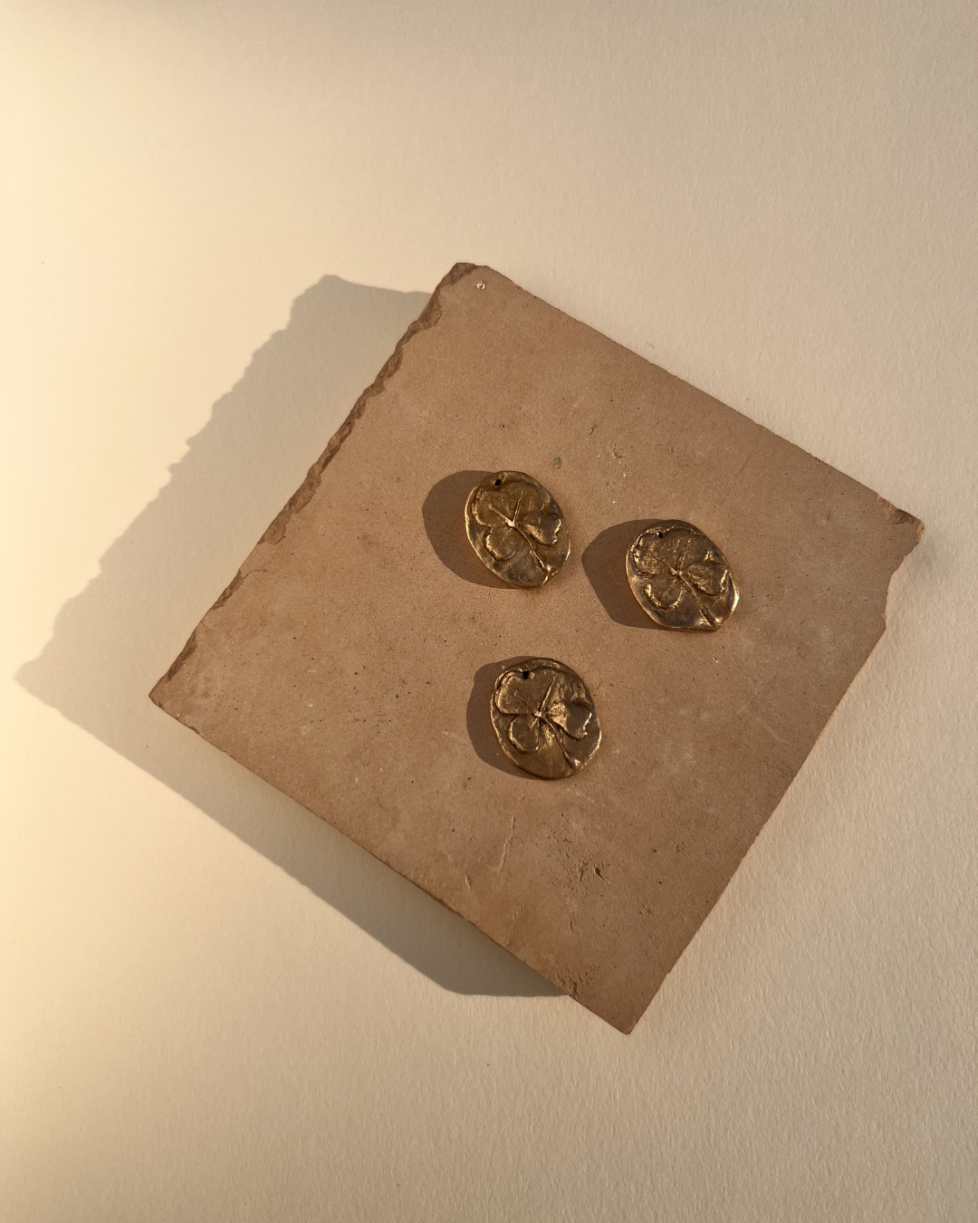clover coin charm
